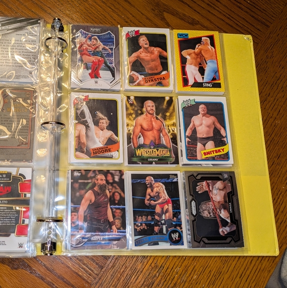 WWE Wrestling Legends Trading Cards Binder Collection  100 WWE Cards Lot  - www.trueticket.mx